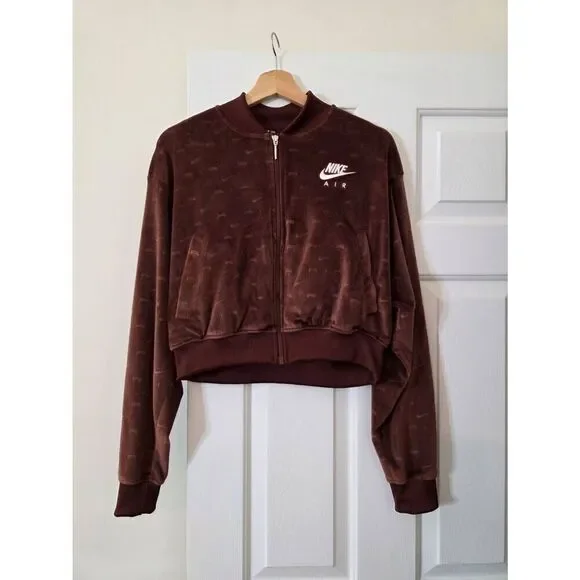 Nike Women's Sportswear Air Velour Jacket, Bronze M - Picture 2 of 8